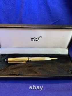 2 Montblanc Meisterstuck Classique Ballpoint Pens, Gold & Black