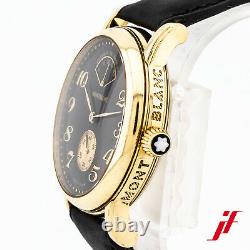 Armbanduhr Montblanc Meisterstück Gangreserve 7007 750/18K Gelbgold Leder 36 mm