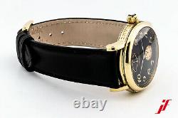 Armbanduhr Montblanc Meisterstück Gangreserve 7007 750/18K Gelbgold Leder 36 mm
