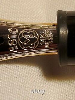 Authentic Montblanc Meisterstuck Fountain Pen 585 14K Gold 4810