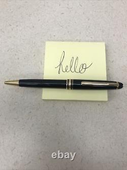 BLACK & GOLD ROLLER PEN MONT BLANC MEISTERSTUCK With WHITE STAR 5315
