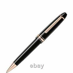 Ball point Montblanc Meisterstuck 112673 LeGrand black and rose gold in resin