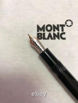 Black Montblanc Meisterstuck Fountain Pen 4810 14k M Nib