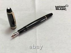 Black Montblanc Meisterstuck Fountain Pen 4810 14k M Nib