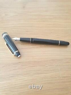Brand new vintage mont blanc meisterstuck fountain pen black and gold