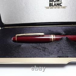 Burgundy Mont Blanc Meisterstuck 4810 Fountain Pen 14k Gold 585