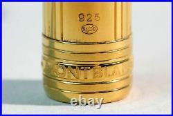 Burgundy Red Gold Vermeil 925 Silver Cap MONTBLANC MEISTERSTUCK 144 18K BB nib