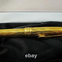 MONTBLANC 164V Solitaire Classic Vermeil Gold Pinstripe Ballpoint Pen