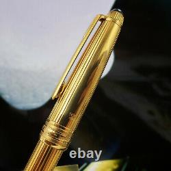 MONTBLANC 164V Solitaire Classic Vermeil Gold Pinstripe Ballpoint Pen