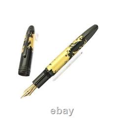 MONTBLANC Fountain Pen Meisterstuck 146 Solitaire Gold Leaf 18K Flex Nib