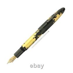 MONTBLANC Fountain Pen Meisterstuck 146 Solitaire Gold Leaf 18K Flex Nib