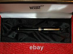 MONTBLANC MEISTERSTUCK 145 Fountain Pen Black Resin 14K Gold 585