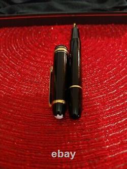 MONTBLANC MEISTERSTUCK 145 Fountain Pen Black Resin 14K Gold 585