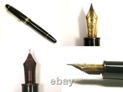 MONTBLANC MEISTERSTUCK 146 14K Gold 4810 585 Piston Fountain Pen Black