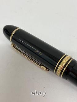 MONTBLANC MEISTERSTUCK 149 14K Fountain Pen 585 Gold Piston Black Vintage A