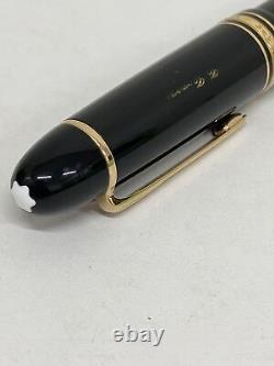 MONTBLANC MEISTERSTUCK 149 14K Fountain Pen 585 Gold Piston Black Vintage A