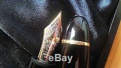 MONTBLANC MEISTERSTUCK 149 14K Solid Gold F. P. With Ink Bottle & Large Box New