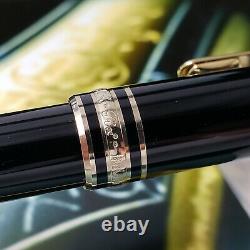 MONTBLANC MEISTERSTUCK 163 Black Gold Classic Rollerball Pen 12890 MINT