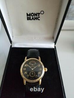 MONTBLANC MEISTERSTUCK CC17507/7003 Black Gold Plated Unisex Watch