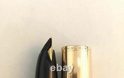MONTBLANC MEISTERSTUCK Fountain Pen No. 74 Gold Cap Nib 18K F 1960's Vintage JPN