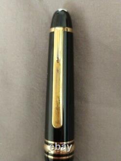MONTBLANC Meister Stuck 145 Black Resin 14k Gold Nib Fountain Pen