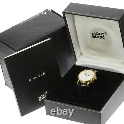 MONTBLANC Meistersteck 7005 Date white Dial Quartz Boy's Watch 640435