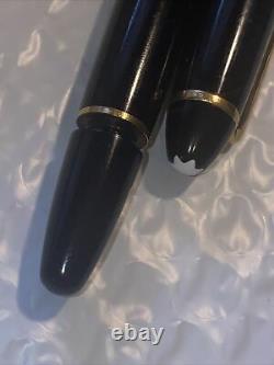MONTBLANC Meisterstuck 146 LeGrand 4810 Black Resin Fountain Pen, 14K Gold Nib
