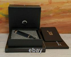 MONTBLANC Meisterstuck 149 Black Leather & Gold Trim Cap 149 Pen Desk Stand