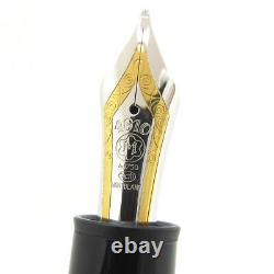 MONTBLANC Meisterstuck 149 Platinum coating Nib 18K gold B Fountain Pen 148mm