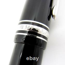 MONTBLANC Meisterstuck 149 Platinum coating Nib 18K gold B Fountain Pen 148mm
