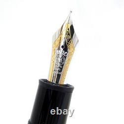 MONTBLANC Meisterstuck 149 Platinum coating Nib 18K gold EF Fountain Pen 148mm