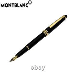 MONTBLANC Meisterstuck 14k 585 engraved fountain pen black gold