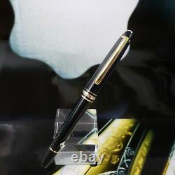 MONTBLANC Meisterstuck 163 Classic Black Gold Rollerball Pen MINT