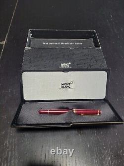 MONTBLANC Meisterstuck 163R Classic Burgundy / Red Gold Coated Rollerball Pen
