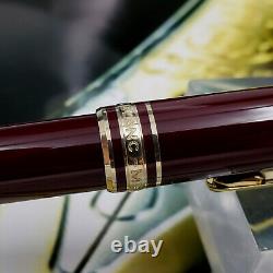 MONTBLANC Meisterstuck 164 Classic Burgundy Red Gold Ballpoint Pen MINT