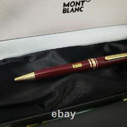 MONTBLANC Meisterstuck 164R Burgundy Red Gold Classic Ballpoint Pen NEW