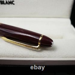 MONTBLANC Meisterstuck 166 Legrand Burgundy Red Gold Highlighter Pen MINT