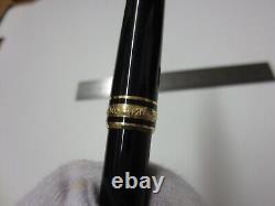 MONTBLANC Meisterstuck (Black/Gold) Ballpoint Pen (Smaller) (Blue Ink)