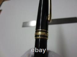 MONTBLANC Meisterstuck (Black/Gold) Ballpoint Pen (Smaller) (Blue Ink)