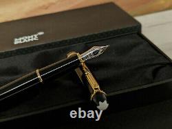MONTBLANC Meisterstuck Black with Gold Trim Classique 144 Fountain Pen