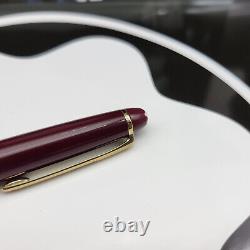 MONTBLANC Meisterstuck Burgundy 163R Classique Gold Trim Rollerball Pen