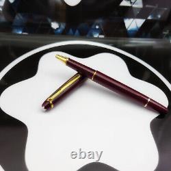 MONTBLANC Meisterstuck Burgundy Red 163 Classic Gold-Plated Rollerball Pen NEW