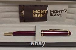 MONTBLANC Meisterstuck Burgundy Red Classique 164R Ballpoint Pen NOS