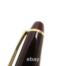 MONTBLANC Meisterstuck Classic 18K F Nib Fountain Pen Bordeaux Gold Made i