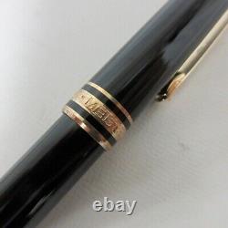 MONTBLANC Meisterstuck Classic Ballpoint Pen 0627 Black Gold Trim with Case