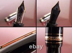 MONTBLANC Meisterstuck Fountain No. 146 Le Grand 14K Black Gold Nib M Used