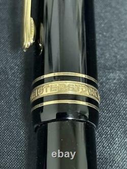 MONTBLANC Meisterstuck Fountain Pen 146 4810 14K Gold 2 ebonite Black W-Germany