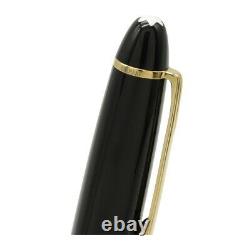 MONTBLANC Meisterstuck Fountain Pen 146 Le Grand 4810 14K Black Gold Nib M Used