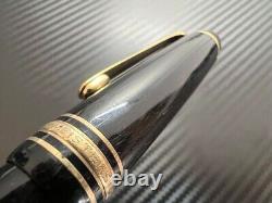MONTBLANC Meisterstuck Fountain Pen 146 Nib EF 14K All Gold 80s Vintage