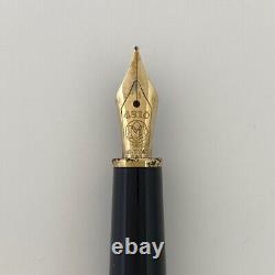 MONTBLANC Meisterstuck Gold Coated Fountain Pen K14 White Star Fountain Pen Bl